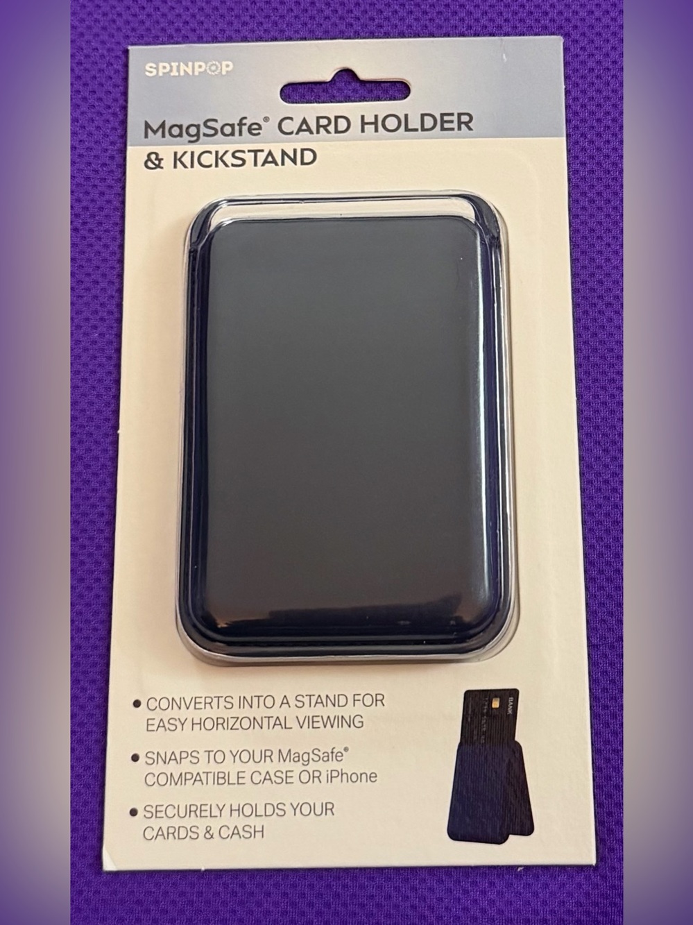 MagSafe Card Holder & Kickstand - Black